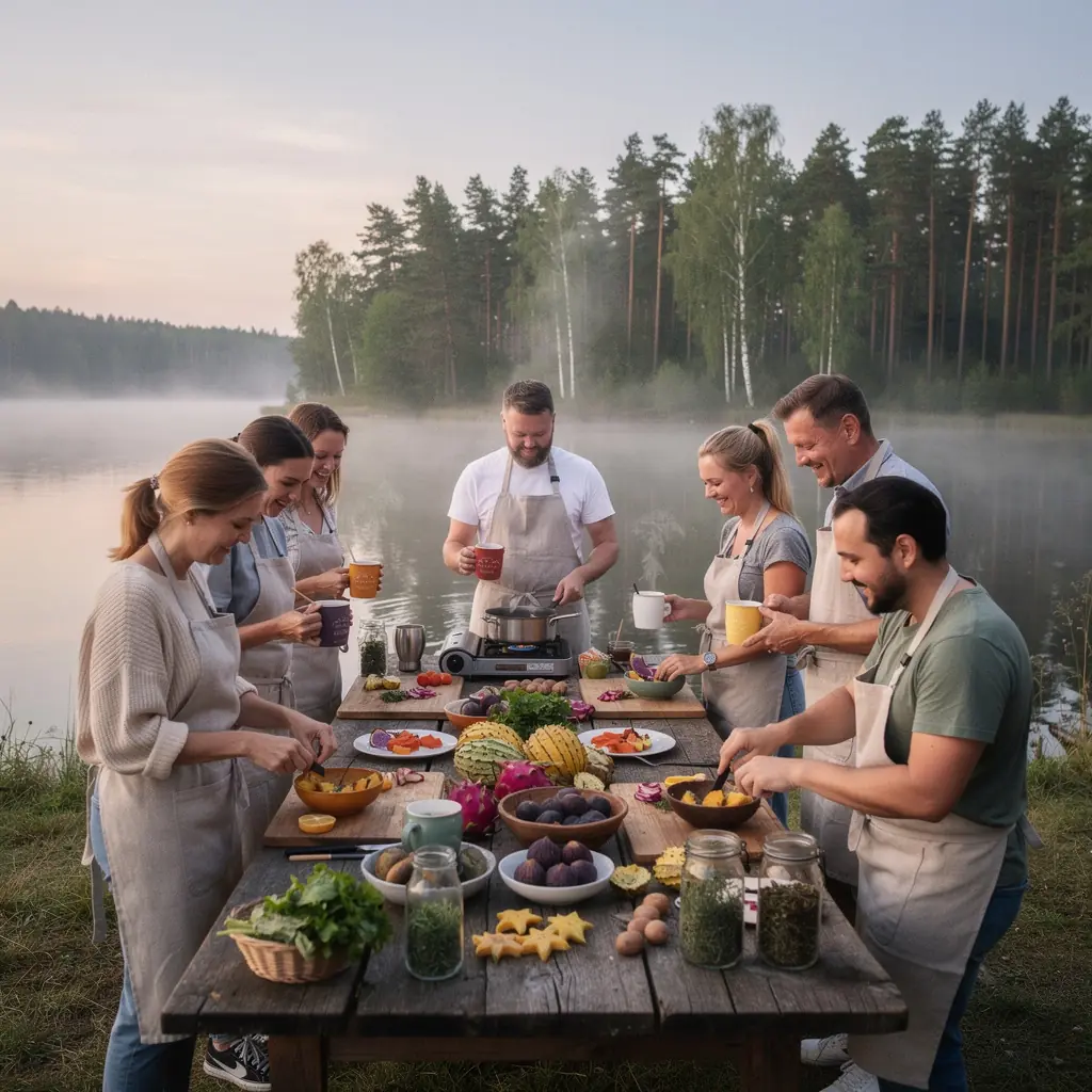 Citrusinių vaisių lapai ir gėlės, simbolizuojantys natūralią sveikatą.